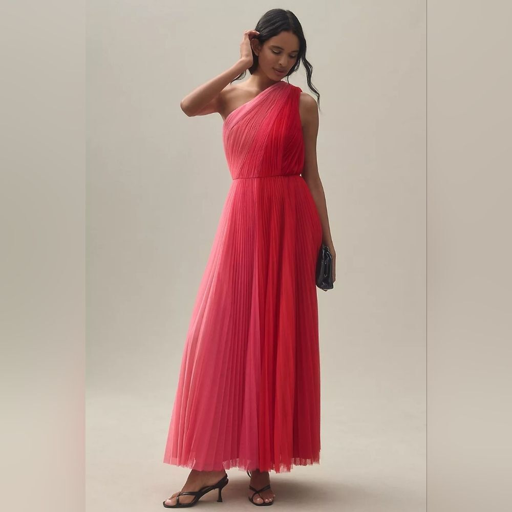 Hutch Vibrant Red One Shoulder Dress